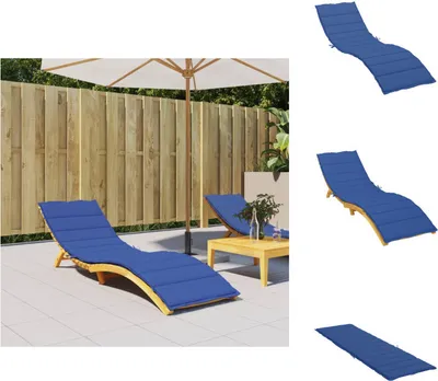 Produktbild von vidaXL Sonnenliegen-Auflage Königsblau 200x50x3 cm Oxford-Gewebe -  Sitzpolster