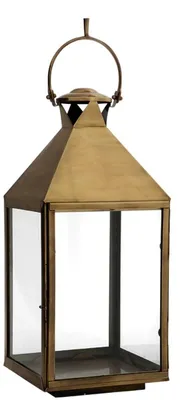 Produktbild von Casa Padrino Laterne mit Griff 31 x 31 x H. 83 cm - Hotel Restaurant Dekoration