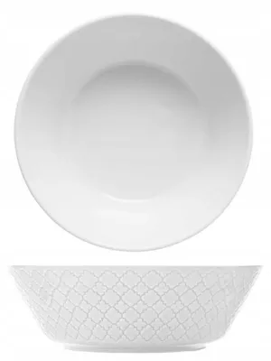 Produktbild von Lubiana Marrakesz Weiße Runde Salatschüssel 23 cm
