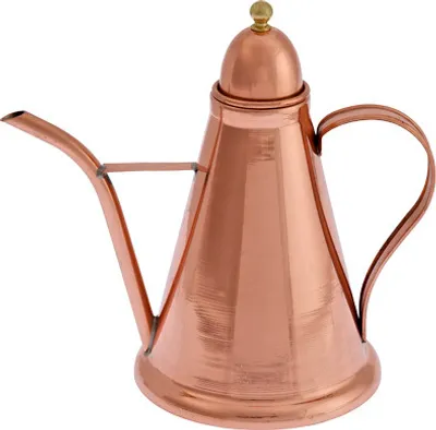 Obrázok produktu pre Nádoba na olej, kanvica na olej - 1L, meď a mosadz, 200 mm x 145 mm