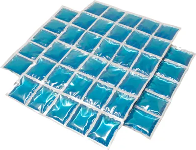 Produktbild von ToCi Kühlmatte | Großes Gel-Kühlkissen mit 30 Kühlzellen | Flexibles Eispack Kühlkompresse Kühlakkus | 2 Stück