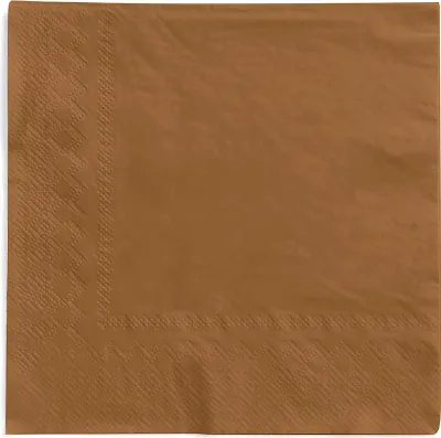 Produktbild von MANK Serviette in Bronze aus Tissue 3-lagig, 33 x 33 cm, 100 Stück