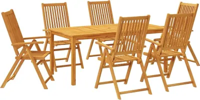 Obrázok produktu pre vidaXL 7-dielny záhradný jedálenský set 180x90x75 cm z masívneho dreva akácie