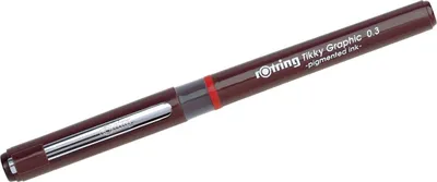Produktbild von Feinschreiber Tikky Graphic Faserfeinschreiber 0,3mm schwarz Packung mit 12 Stück