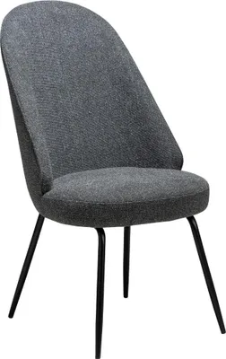 Zdjęcie produktu dla Utopia Dan-Form krzesło stołowe bouclé ciemnoszary.