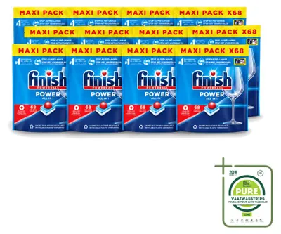 Produktbild von 12 x Finish Powerball Power All in 1 Geschirrspültabs - Großpackung - 12 Stücke