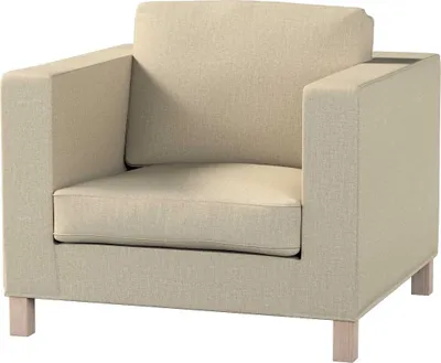 Produktbild von Dekoria Bezug für Karlanda Sessel, kurz, beige- grau, Bezug für Karlanda Sessel