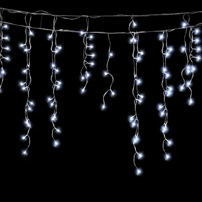 Obrázok produktu pre Jayseuw 15M LED ľadový dážď rozprávkové svetlá vnútorné studené biele svetlo záves 600 LED sople vianočné svetlá 8 režimov vianočné dekorácie strana záhrada