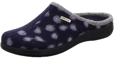 Produktbild von Rohde Damen Hausschuh Pantoffel Softfilz 6551 Bari, Größe:42 EU, Farbe:Blau