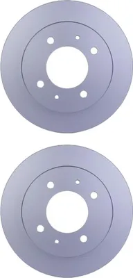 Produktbild von 2 Bremsscheiben voll Ø 76 mm 10 mm HELLA passend für u.a. HYUNDAI ELANTRA