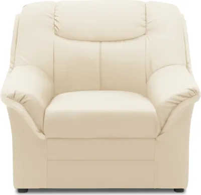 Produktbild von DOMO Collection Sessel Berlin FK, Polstersessel mit Federkernpolsterung, Armsessel, Cocktailsessel, Loungesessel 95 x 90 x 89 cm (BxTxH), beige