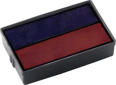Immagine prodotto di COLOP® E10/2BP Cuscino di ricambio E/10/2 blu/rosso