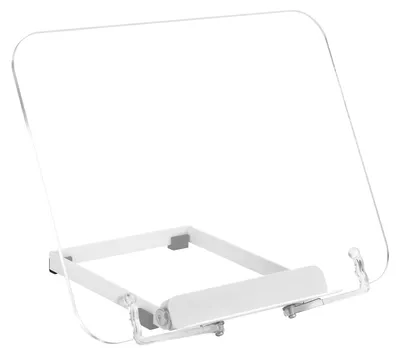 Image de Support de livres réglable - Règle-livres en bois - Porte-recettes pliable - Léger - Base antidérapante - Capacité maximale : 15 kg - Règle-livres