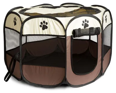 Image de Parc pour chien - Espace de sécurité portable pour votre petit chien (73 x 73 x 43 cm)