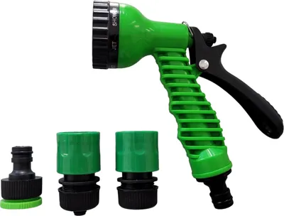 Produktbild von Gartenbrause Set Multifunktionsbrause Gartenspritze inklusive Adapter Grün