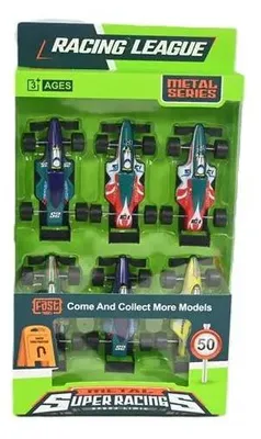 Produktbild von Formel-Rennwagen 6er-Set im Boxdisplay