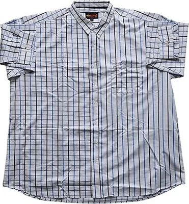 Zdjęcie produktu dla Koszula męska w dużych rozmiarach KAMRO w kratę / w paski z niewielkim haftem 7XL