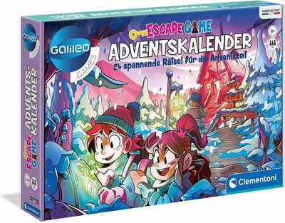 Obrázok produktu pre Galileo Escape Game Adventný kalendár Vianočný kalendár 24 okienok napínavá hádanková zábava