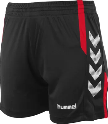 Produktbild von Hummel Aarhus Shorts Damen - Schwarz / Rot