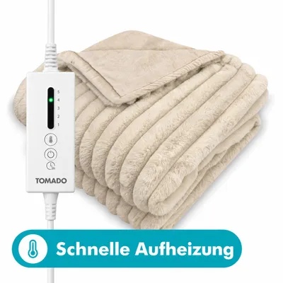 Produktbild von Tomado TEB1805C – Elektrische Wärmedecke – Kuscheldecke – Überwurfdecke