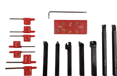 Produktbild von ELMAX | Drehmaschine Bohrstange Set, 21tlg, 12mm, Drehwerkzeuge, Drehmeißel Drehwerkzeughalter, Drehmeißelhalter Set, Schaftdrehmaschine