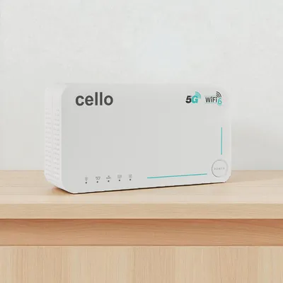 Produktbild von Cello 5G LTE WLAN Travel Router, 3600 Mbit, Cat 22, eSIM/SIM, Akku, 6 integrierte Antennen für Camping, Reisen und Zuhause