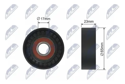 Produktbild von NTY Spannrolle Keilriemen RNK-FR-039 für FORD MONDEO IV Turnier (BA7) 23mm 17mm 65mm