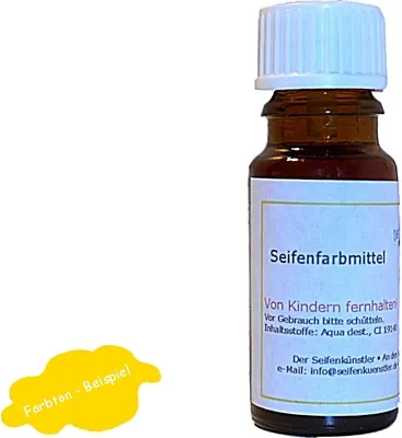 Produktbild von Gelb 10ml: flüssige, wasserlösliche Lebensmittelfarbe