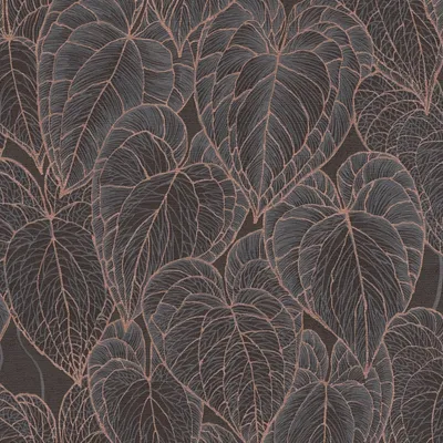 Immagine prodotto di Profhome 781282-GU Carta da parati in tessuto non tessuto Nature floreale scintillante marrone nero oro 5,33 m2