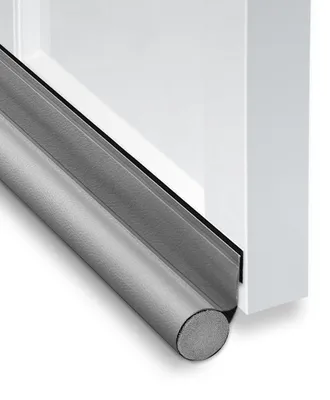 Imagen del producto de Burlete para puerta - Autoadhesivo - 96 x 8 cm - Negro, blanco, marrón y gris - Para evitar corrientes de aire y ruidos