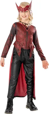 Immagine prodotto di Doctor Strange Nel Multiverso Della Follia - Costume ''Strega Scarlatta'' - Ragazze BN5127 (104) (Rosso/Nero)