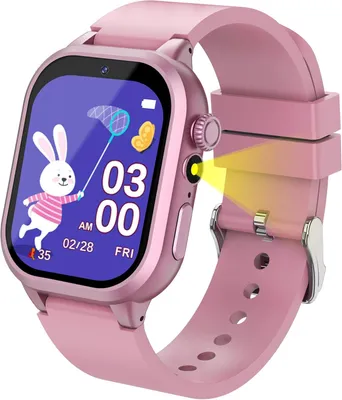 Produktbild von Kinder Smartwatch mit Spielen, Kamera, Musik, Lernfunktionen, Schrittzähler und Sportmodi für Jungen und Mädchen 4-12 Jahre