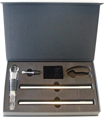 Produktbild von Famanu Weinkühler Set mit Belüfter und Tropffreier Karaffe - Inklusive Tasche und Kapselschneider
