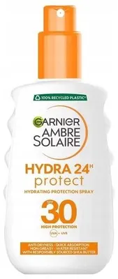 Zdjęcie produktu dla Garnier Ambre Solaire - Hydra24 Protect Spray Do Opalania Spf 30 200 Ml