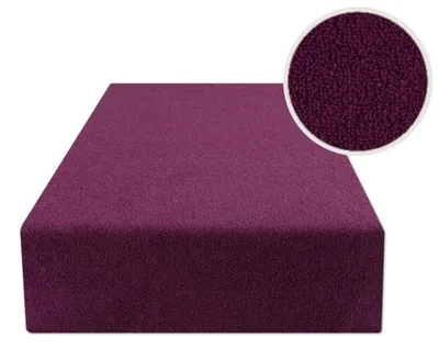Obrázek produktu pro eStilex Prostěradlo s gumou Froté 120x200 cm Švestkové