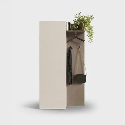 Produktbild von Garderobenmöbel mit Kleiderhaken und Säulenschrank Composizione 151