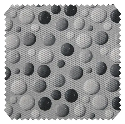 Productafbeelding van novely® PÜNKTCHEN - Bekledingstof met stipjes voor kinderen - Fluweelstof met honingraatstructuur - Per meter (1 lineair meter) - Kleur: 10 Grijs