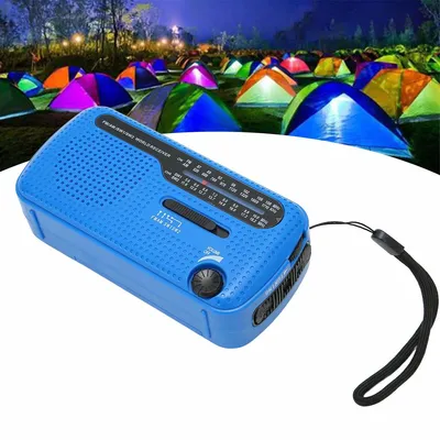 Produktbild von Solar Radio Notfall-Handkurbelradio – Tragbares AM/FM Radio mit USB-Ladegerät und Taschenlampe für Outdoor-Aktivitäten und Notfälle