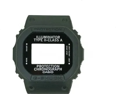 Produktbild von Casio G-Shock Gehäuse CASE/CENTER ASSY DW-5600NH schwarz Mineralglas
