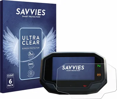 Produktbild von 6x Für Kawasaki Versys 650 2022+ Schutzfolie Savvies Displayschutz Display Schutz Folie Klar Transparent
