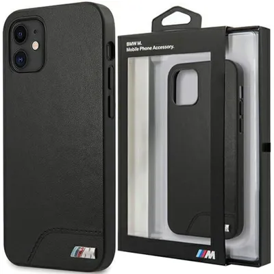Produktbild von BMW Glattes Kunstleder - iPhone 12 mini Hülle (Schwarz)