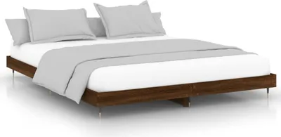 Obrázek produktu pro vidaXL Rám postele bez matrace Hnědý dubový vzhled 200x200 cm