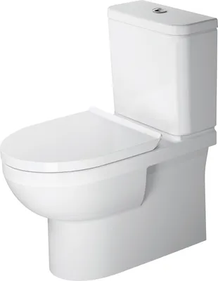 Produktbild von Duravit Stand-WC-Kombination BASIC DURASTYLE rimless, tief, 365 x 650 mm, Abgang Vario weiß