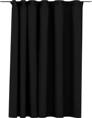 Produktbild von vidaXL Verdunkelungsvorhang mit Haken Leinenoptik Anthrazit 290x245 cm