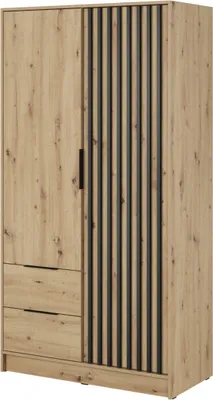Produktbild von Kleiderschrank Nelly 2D Schubladen 105cm artisan eiche