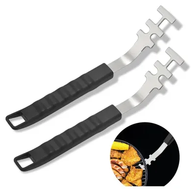 Produktbild von 2 Stück Grillrostheber, Edelstahl, 27,5 cm, für Grill