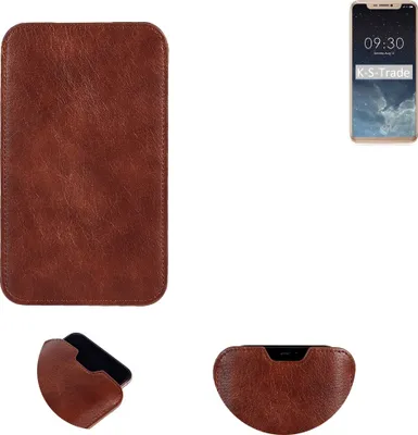 Produktbild von K-S-Trade Schutzhülle Handyhülle kompatibel mit Doogee V Handytasche Kunstleder Sleeve in braun