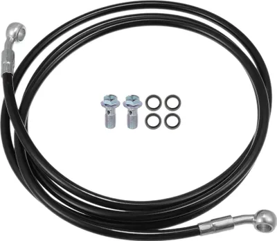 Image de Moto Hydraulique Frein Ligne Huile Tuyau Tube 200cm Noir 1 Ensemble