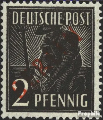 Produktbild von Briefmarken Berlin (West) 1949 Mi 21  postfrisch Rotaufdruck