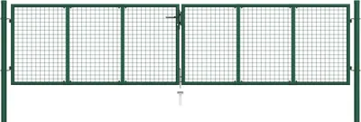 Immagine prodotto di vidaXL Cancello da giardino a rete in acciaio 400x100 cm Verde